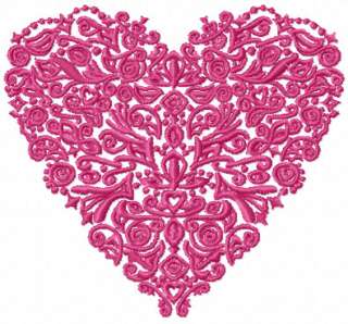 10 Valentine Hearts machine embroidery designs 5x7  