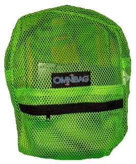 All Mesh Book Back / Back Pack with Padded Straps and Omnibag Label 