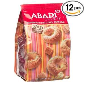 Abadi Mediterranean Sweet Cookies, Brown Sugar, 8 Ounce Bags (Pack of 