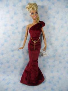 Barbie Doll Handmade Outfit Set 2 Pcs Dress and bag # BB 003  