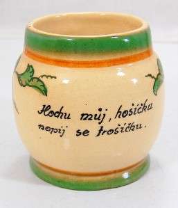 Antique Vintage Czech Ceramic Beer Mug My Boy Barley  