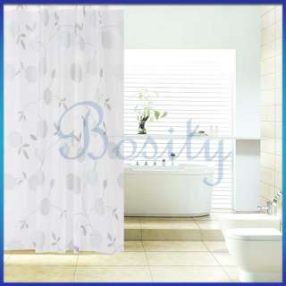   Flowered Soft Waterproof PEVA Shower Curtain Bath Bathroom Curtain