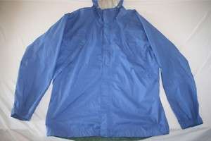 LL Bean Trail Model Waterproof Rain Jacket Mens L Tall NEW Blue  