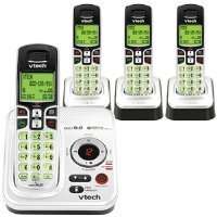VTech CS6229 4 DECT 6.0 Cordless Phone Black White Handsets Telephones 