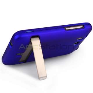 Blue Case+Battery+Privacy Film For HTC ThunderBolt 4G  