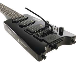 NEW HOHNER BLACK TRAVEL SIZE ELECTRIC BLUES ROCK GUITAR STEINBERGER 