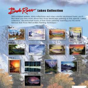 Bob Ross, DVD, 3 Disc,13 Best Lake Paintings Collection  