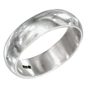   Sterling Silver 6mm High Polish Wedding Band Ring (size 10). Jewelry