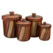 Sango Avanti Canister Set of 4   Brown (Assorted 
