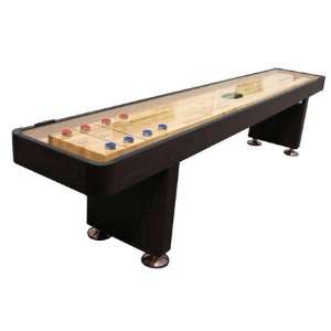  Berner Billiards Espresso 9 Shuffleboard Table: Sports 