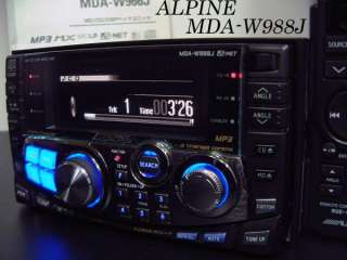 ALPINE MDA W988J CAR DOUBLE DIN CD MD  DSP EQ 7990  