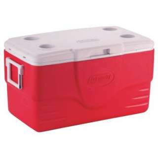 Coleman Cooler with Cup Holders   Red (50 qt.).Opens in a new window