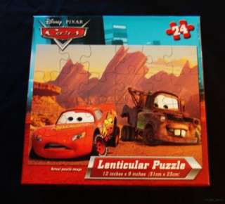 Disney Pixar Cars Lenticular Puzzle 24 Piece NEW  