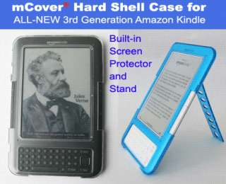 Clear mCover® Hard Shell Cover Case for  Kindle 3  