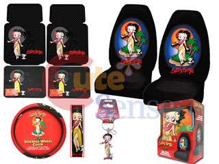 Betty Boop Car Seat cover accessory Set Hwaiian 1