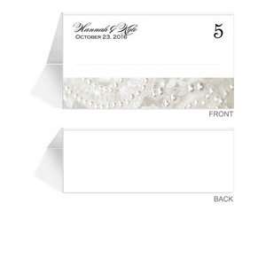    50 Personalized Place Cards   Wedding Dress Pearls