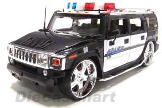 JADA DUB CITY 124 HUMMER H2 DIECAST POLICE CAR  
