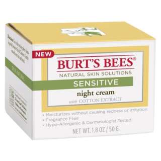 Burts Bees Sensitive Night Cream, 1.8 oz.Opens in a new window.