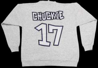 New Gray Throwback 90s Rugrats Chuckie Jersey #17 Crew Neck 