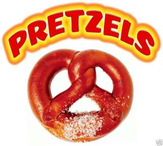 Pretzels Food Concession Stand Vinyl Sign Decal 14  