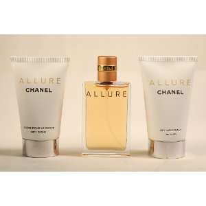 Allure Chanel Gift Set with Bag   Body Cream 50g (1.7 Oz), Bath Gel 50 