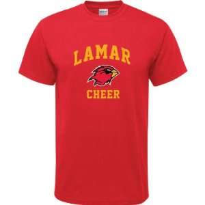  Lamar Cardinals Red Youth Cheer Arch T Shirt: Sports 