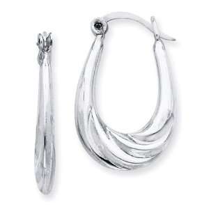    925 Sterling Silver Chunky Small Oval Hoop Earrings Jewelry
