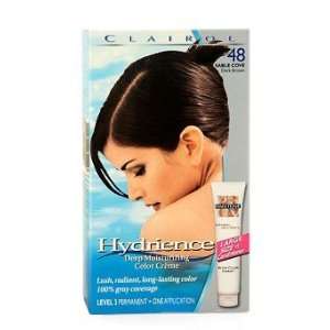   Clairol Hydrience #48 Sable Cove Dark Brown Hair Color Beauty