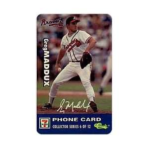   Card 15m 7 Eleven Major League Baseball Greg Maddux / Braves (#6/12