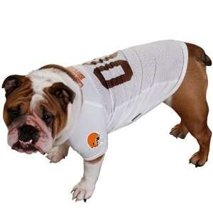  Cleveland Browns White Football Fetch Mesh Pet Jersey 