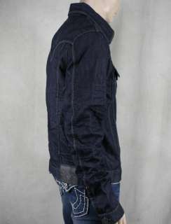 True Religion Jeans Denim Jacket JIMMY QT Inglorious GREY BLACK combo 