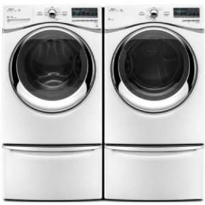  Laundry Pair with WFW94HEXW 4.3 cu. ft. Capacity Front Load Washer 