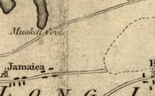1776 map of Long Island, Battle of New York, NY  