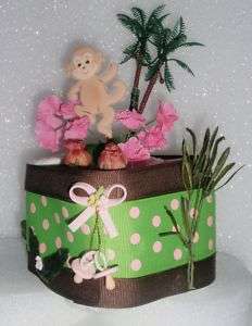 MONKEY BABY DIAPER CUPCAKE CAKE SHOWER GIFT CENTERPIECE  