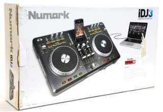 Numark iDJ3 DJ Controller Digital DJ Setup Mixer iPod Docking Station 
