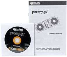 GEMINI FIRSTMIX DJ SCRATCH USB MIDI SOFTWARE CONTROLLER  