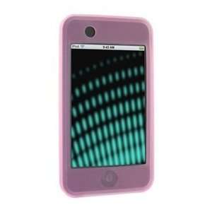  Silicone Case Pink Tight Skin for iPod touch + Screen 
