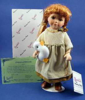 Duck House Heirloom Macy 12 Porcelain Doll w Box COA  