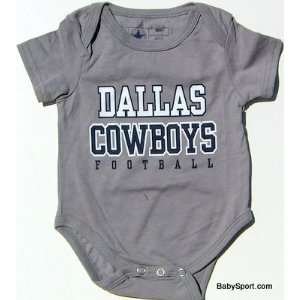  NEWBORN Baby Infant Dallas Cowboys Grey Practice Onesie 