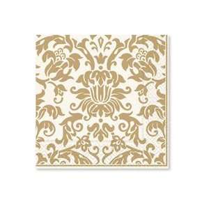 Damask Creme & Gold Christmas Party Lunch Napkins  Kitchen 