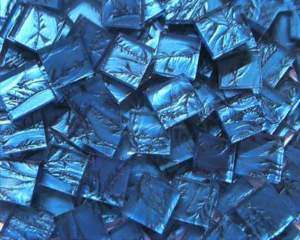 500 VAN GOGH Mosaic Glass Tiles ELECTRIC BLUE Craft  