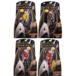  Star Trek 6 Inch Action Figure Warp Collection Set Of 4 