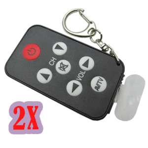 2X Mini Keychain Universal Remote Control for TV Set  
