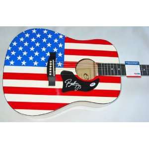 Buddy Jewell Autographed Signed Flag Guitar PSA DNA Certified
