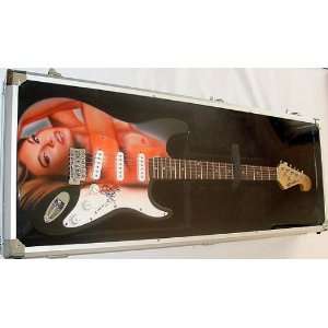 Carmen Electra Autographed Signed Airbrush Guitar PSA/DNA