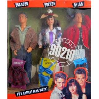   BEVERLY HILLS 90210 GIFT SET w Brandon, Brenda & Dylan Dolls (1991