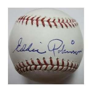  MLBPAA Eddie Robinson Autographed Baseball Sports 