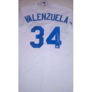 Fernando Valenzuela Signed Los Angeles Dodgers Jersey MLB 