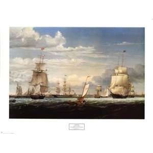   Harbor, 1853   Poster by Fitz Hugh Lane (35 x 26.5)