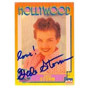 Gale Storm Autographed Hollywood Walk of Fame Trading Card  